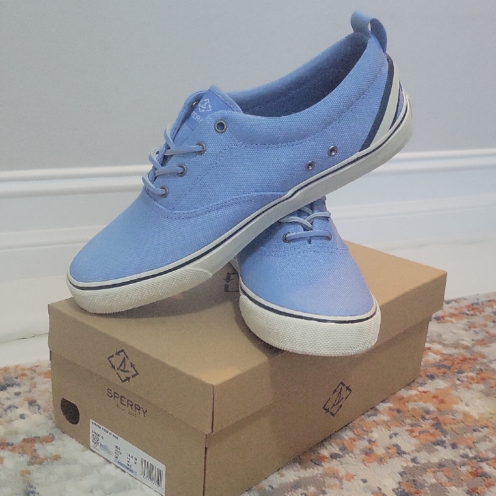 Sperry Striper II Canvas Low-Top Lace Sneakers